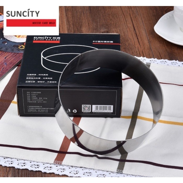 

Suncity YC80118 - 8inch Round Mousse Ring / Ring Cheese Cake