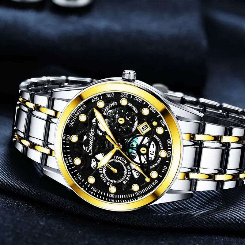 NEW SALE! Jam Tangan Sunlifex Original Stainliss Steel Pria Terlaris