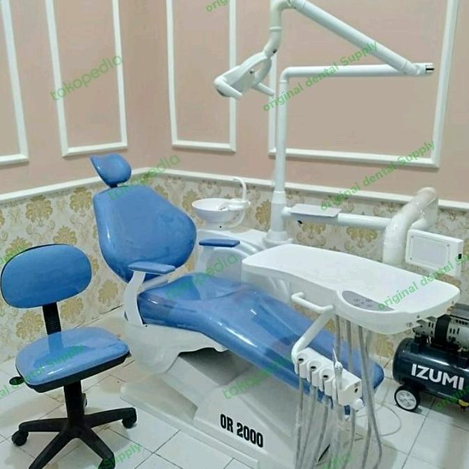 Dental Unit Lokal Baru kursi gigi Full Elektrik upgrade selang