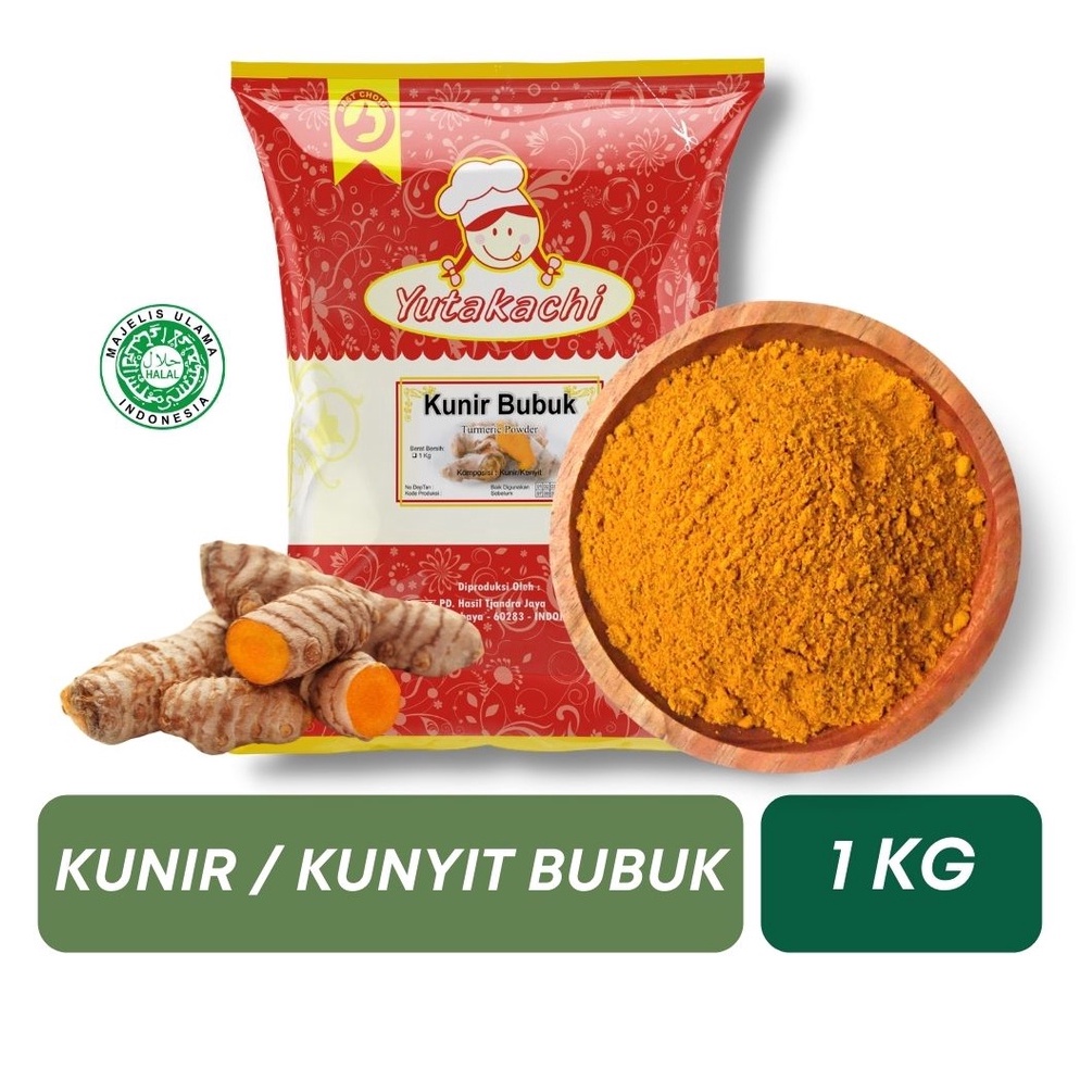

Ready.. Kunir/Kunyit Bubuk Super 1kg / Turmeric Powder / Bumbu Rempah Kunir Murni Yutakachi / Rempah Kiloan YZN
