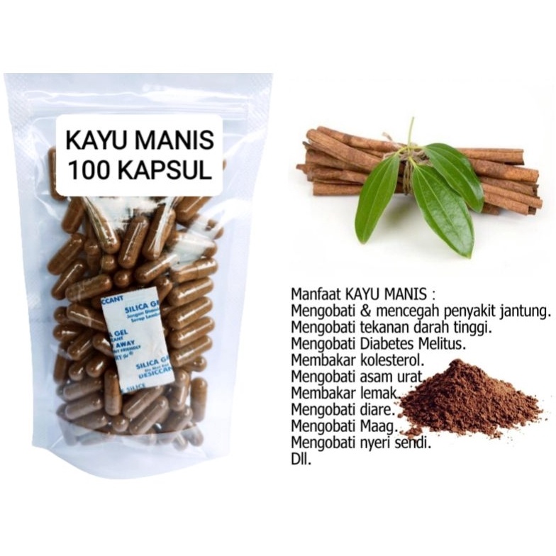 

Kemasan Baru.. KAYU MANIS (isi 100 kapsul) untuk tekanan darah tinggi diabetes 60
