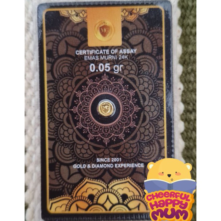 (Z➸KC✔] MiniGold Mini Gold Kado Emas 0.05 gram 0.05g 0,05 gram 0.05 gram 005 siaap.dikirim