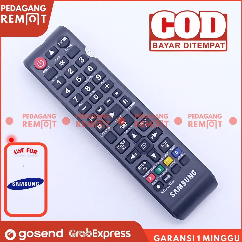 >7NX3-A Remot / Remote DVD Bluray Home Theater Samsung AH59-02424A 234#