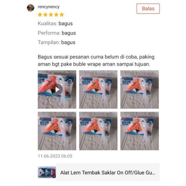 Alat Lem Tembak Saklar On Off/Pistol Glue Gun/Hot Melt Glue Gun