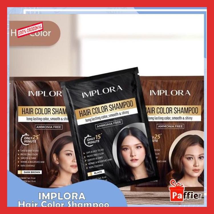 ronaldomesi208 IMPLORA - hair color shampoo pewarna rambut alami sampo tahan lama ok