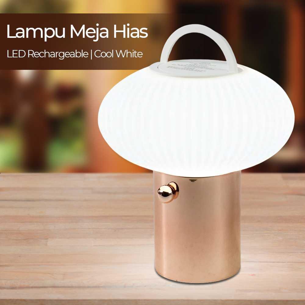 VKTECH Lampu Meja Hias LED Rechargeable Cool White - 371