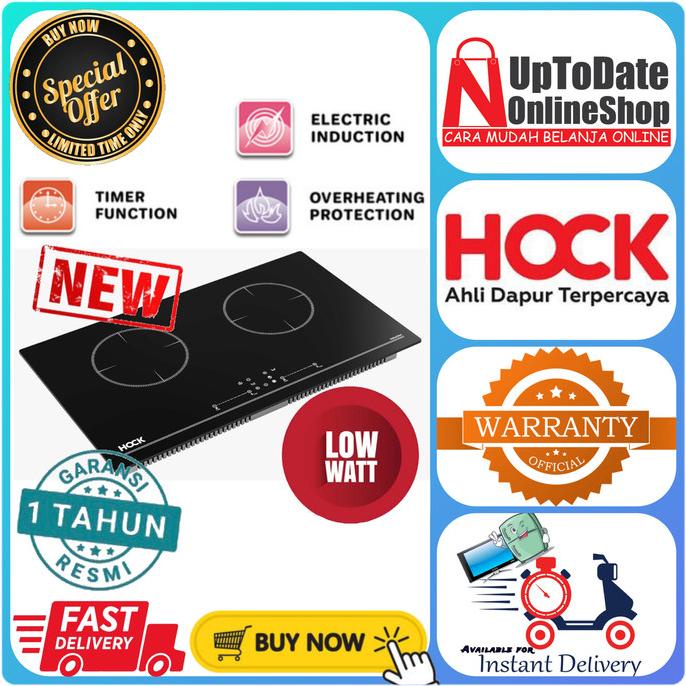 Kompor Induksi 2 Tungku Hock Hi-201 Hi 201 Hi201 Low Watt Smart Touch Yukanatarika