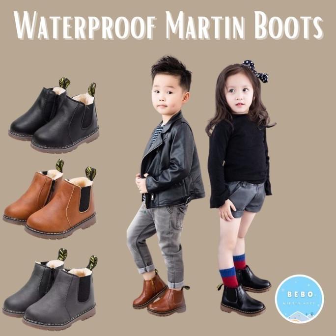 Waterproof Winter Martin Boots For Kids Ankle Boots Anti Air Anak