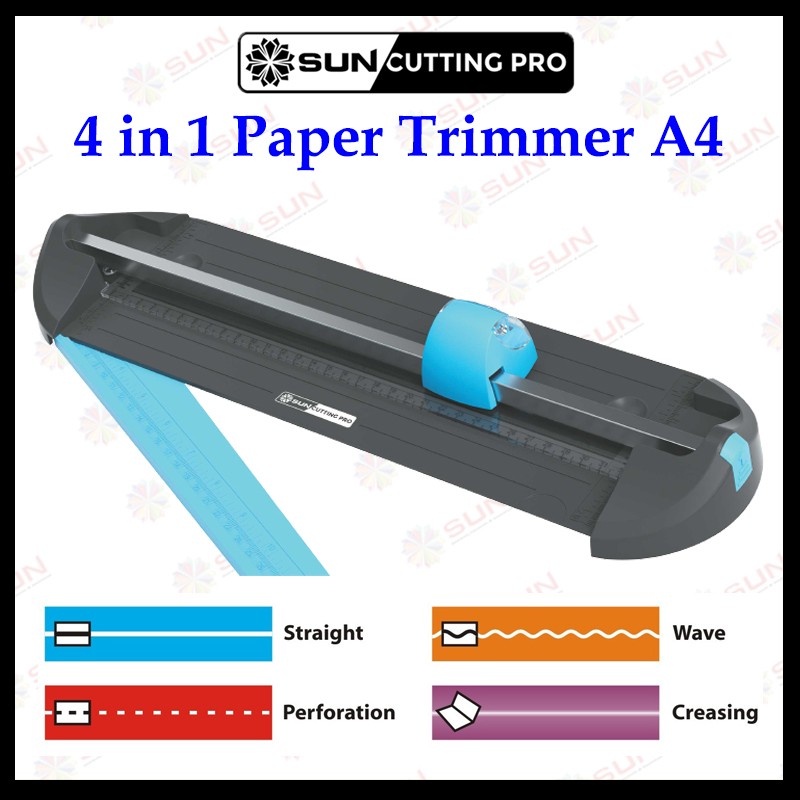 

ALAT POTONG 4 IN 1 MULTIFUNGSI A4/A3 VERTIKAL 30 CM - SUN CUTTING PRO CP-MT401A4 CUTTER TRIMMER