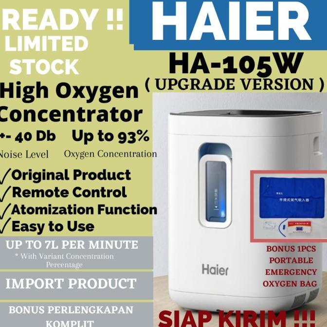 GROSIR Haier HA-105W(upgrade version+Nebulizer)Oxygen concentrator