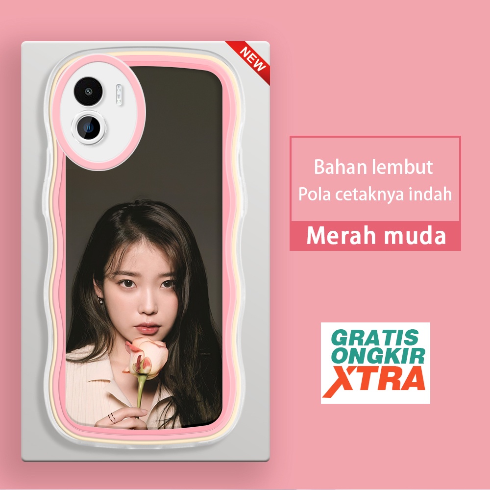 Mulia Redmi A1 5A 5 5PLUS Casing Ponsel  Pola Album IU Korea  warna-warni gelombang batas sofe Case 