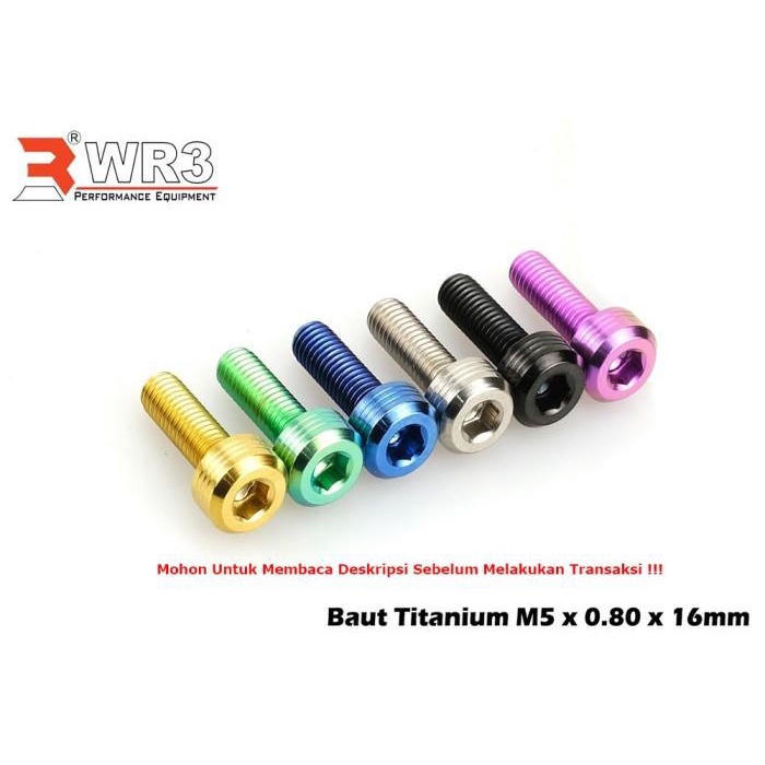 Terlaris Baut Titanium Wr3 Windshield Zx25R Cbr250Rr Ninja 150Rr 250 Fi Adv 150