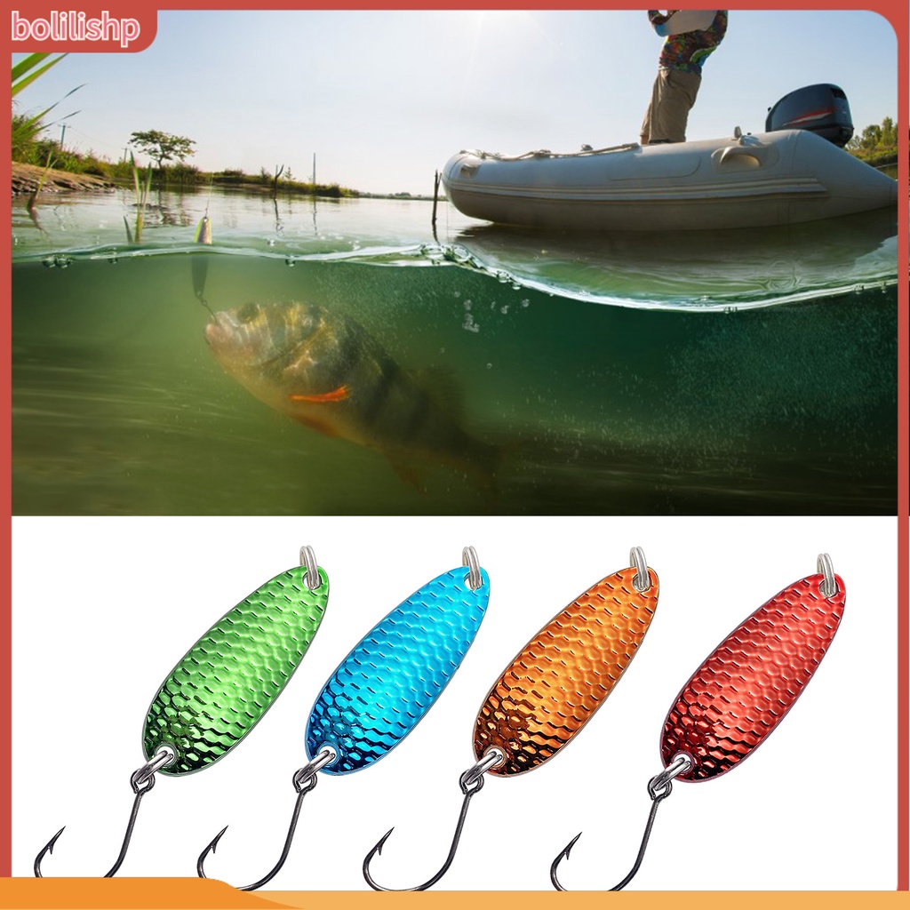 [Bolilishp] 5pcs 5g/15g Umpan Keras Memancing Payet Dengan Bulu Kait Tajam Anti-escape Stainless Angling Menarik Perhatian Air Asin Air Tawar Treble Hook Umpan Perlengkapan Memancing