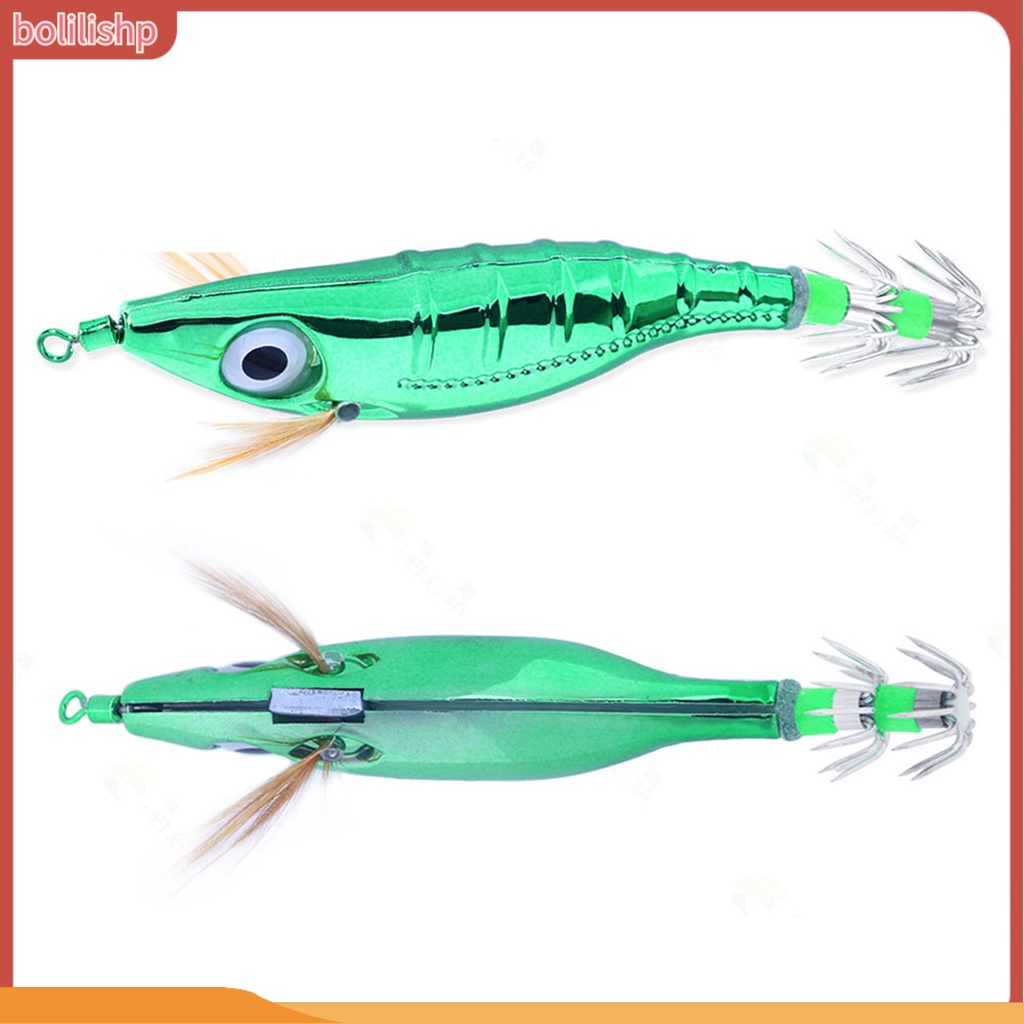 [Bolilishp] 10cm Umpan Udang 3D Simulasi Fisheye Simulasi Electroplated Tajam Kait Angling Glow-in-the-dark Gurita Umpan Memancing Luar Ruangan