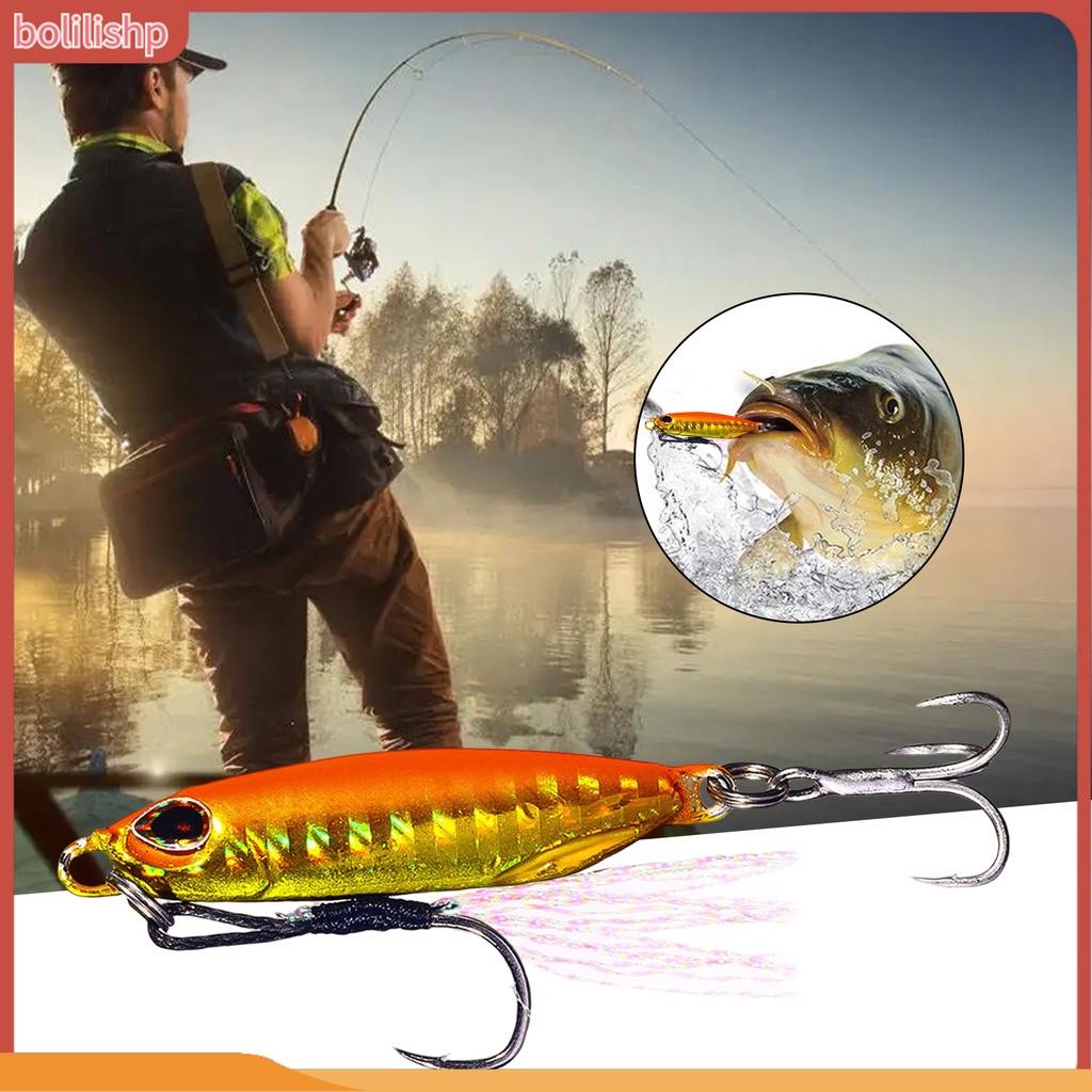 [Bolilishp] 16g Umpan Umpan Penampilan Realistis Simulasi 3D Fisheye Tajam Kait Warna Terang Mudah Menghapus Alat Pancing Perahu Memancing Jig Lure Untuk Outdoor