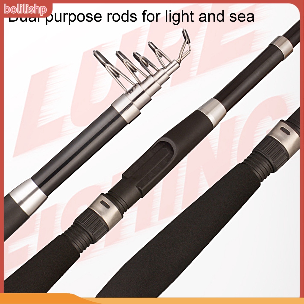 [Bolilishp] 1.8-3.6m Ergonomic Handle Ceramic Guiding Ring Flexible Spring Sensitive Tip Fiberglass Sea Rod Air Asin Air Tawar Telescopic Fishing Rod Untuk Pecinta Memancing