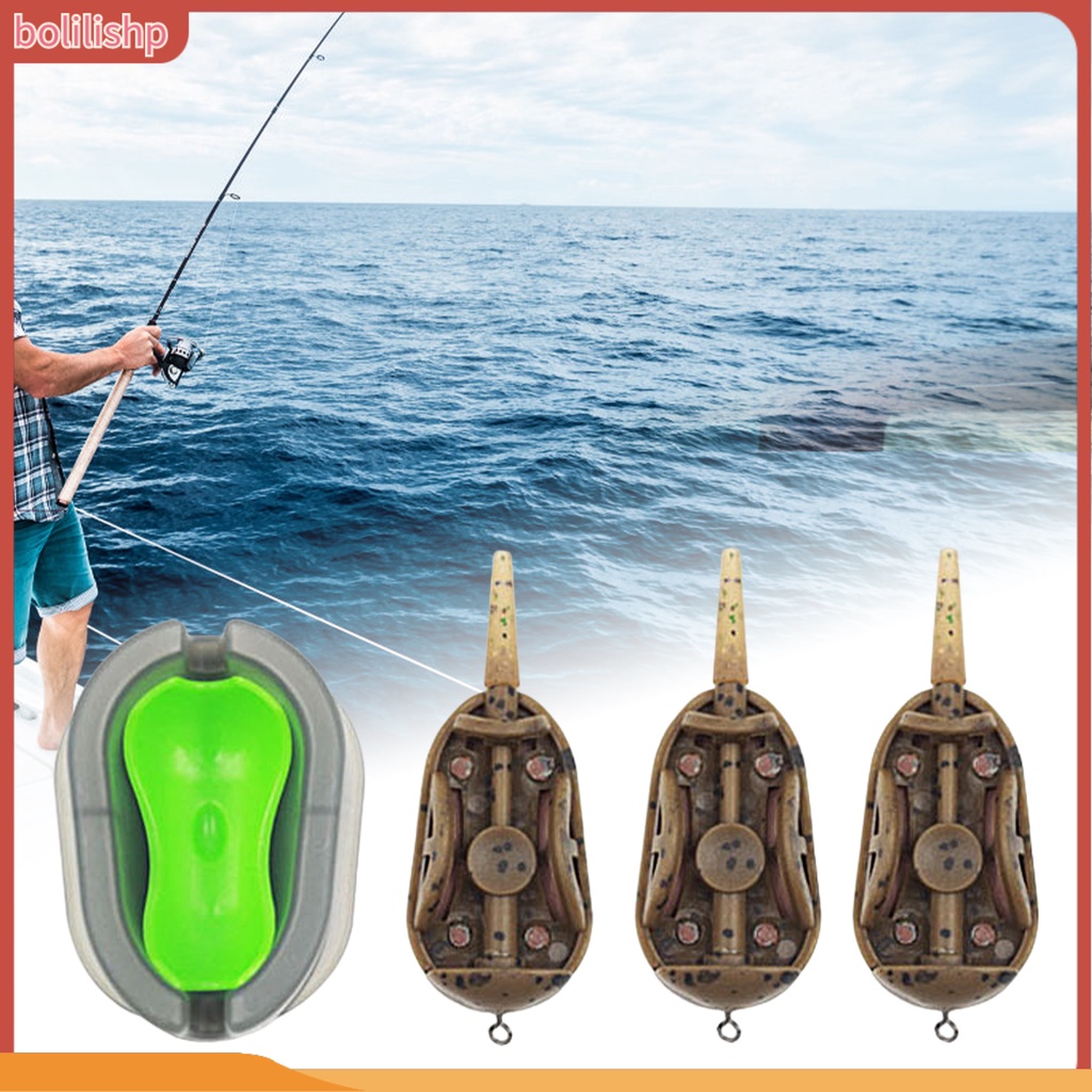 [Bolilishp] 4pcs/set Alat Pengumpan Memancing Portabel Ketangguhan Tinggi Tahan Lama Ringan Tahan Aus Menarik Ikan Ikan Gurame Silikon Alat Pemegang Umpan Cepat Rilis Cetakan