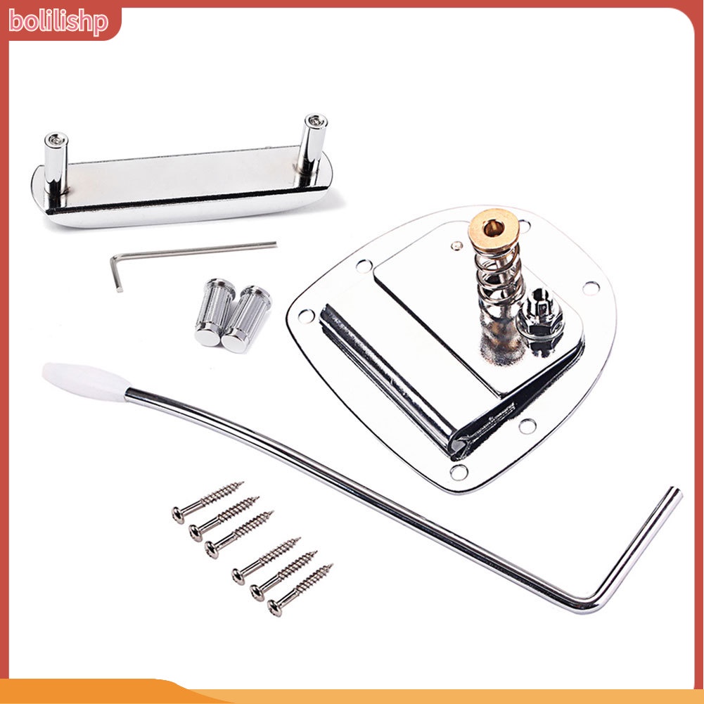 &lt;Bolilishp&gt; Set Bridge Tremolo Bahan Metal Untuk Gitar Jazzmaster