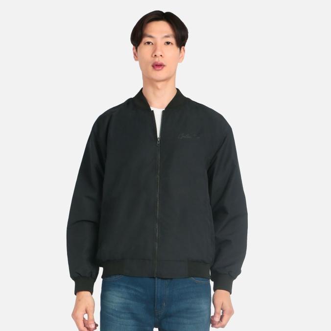 Guteninc - Jaket Bomber Pria Hitam Mayland Bomber Black Jacket