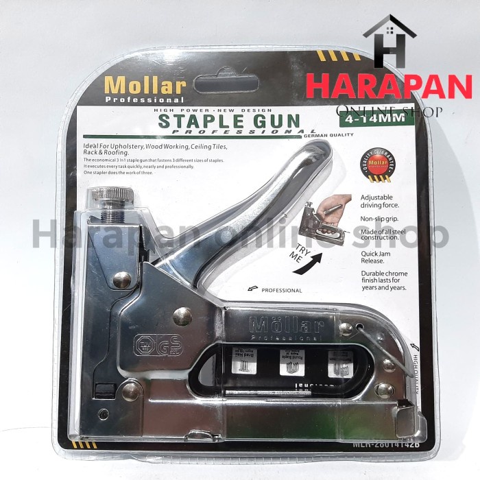 

STAPLE GUN / STAPLE TEMBAK / STAPLES JOK / HEKTER MOLLAR 3 IN 1