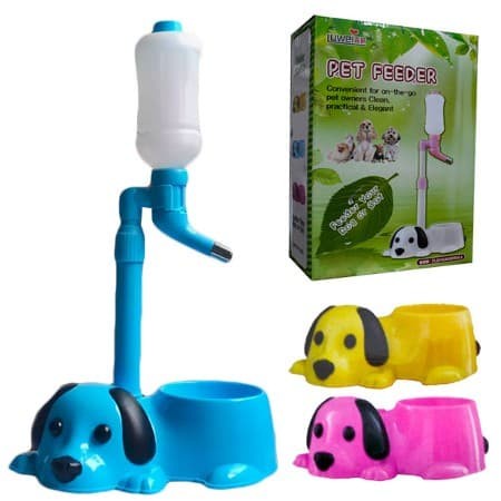 Drinku Pet Drinking Stand + Bowl Feeder - Tempat Makan Minum Anjing Kucing