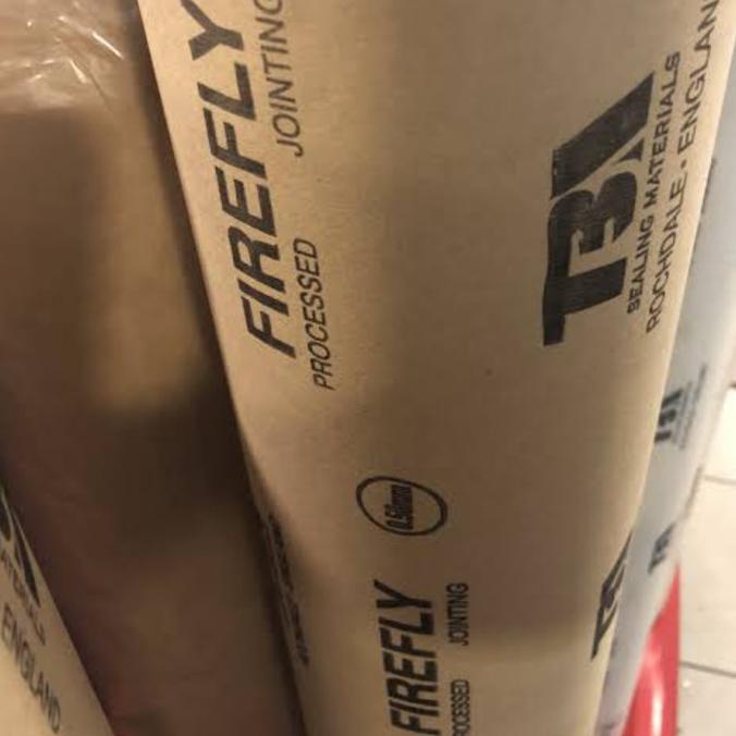 ```````] kertas packing TBA 0.8mm / firefly gasket flange paper blok mesin