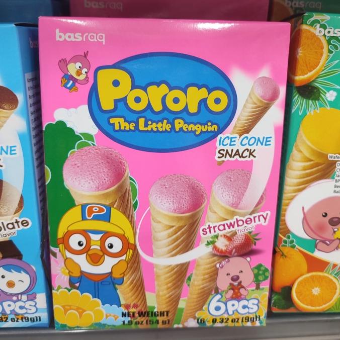 

/////] PORORO BING BING ICE CONE STRAWBERRY 54 GR 6 PCS