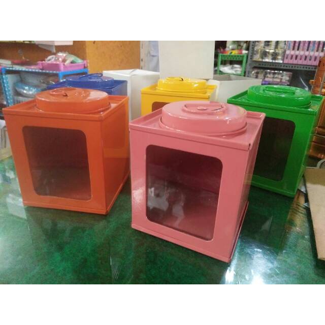 SIZE S (7X8) KALENG KERUPUK MINI - TOPLES KALENG JADUL MINI - VINTAGE - HOMEDECOR-SHABBYCHIC