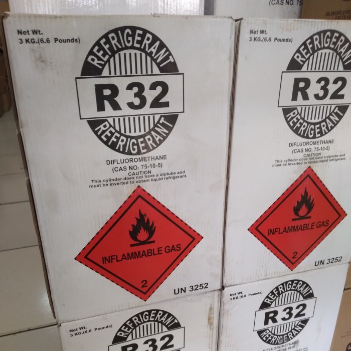 Cooling Freon R32 Refrigerant 3Kg Kecil.