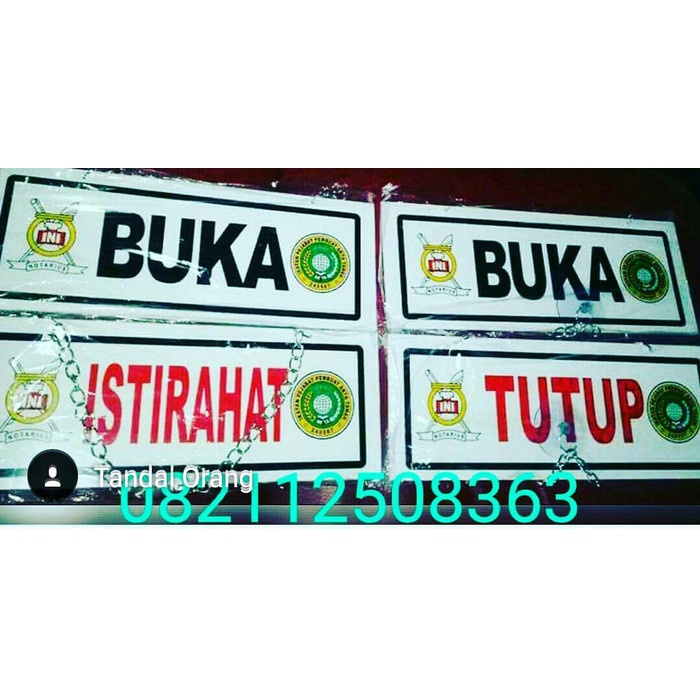 Jilid Plang Buka -Tutup Dan Buka -Istirahat
