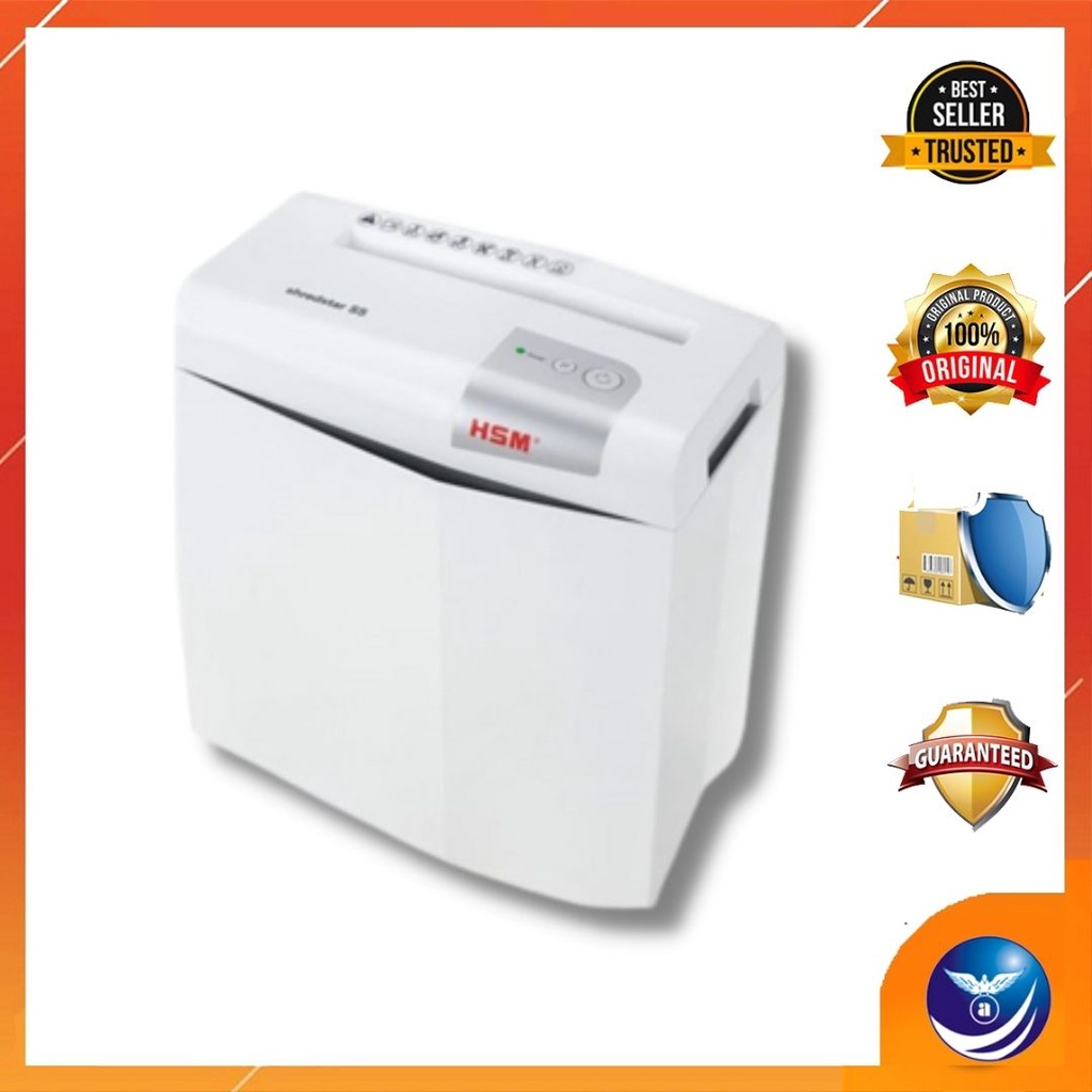 HSM DOCUMENT SHREDDER SHREDSTAR S5 STRIP CL 6.0 WHITE
