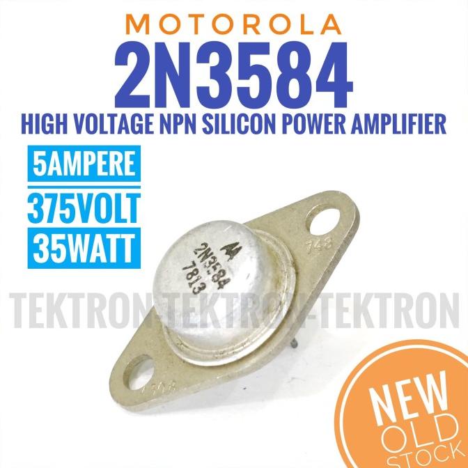 Ready...Ready...Ready...] Motorola 2N3584 NPN 5A 375V 35W new old stock asli original