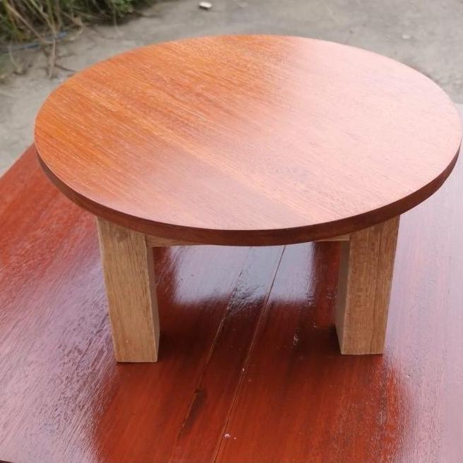 Yukk Order  Meja Bulat Lesehan Kayu Diameter 60 Cm / Meja Bulat Terataistore2
