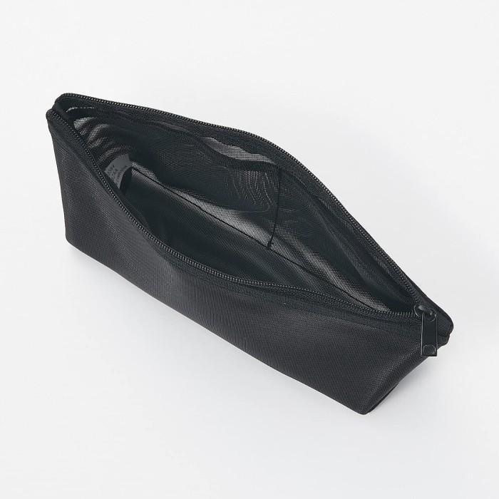 

Muji Nylon Mesh Pen Case With Gusset - Tempat Pensil