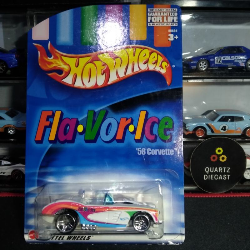 Hot Wheels 58 Corvette Putih Gloss Flavor Ice