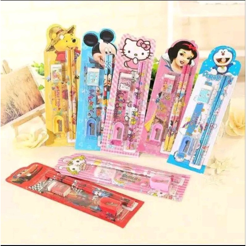 

ANDREEANNA - STASIONERY PAKET ALAT TULIS ANAK 5in1