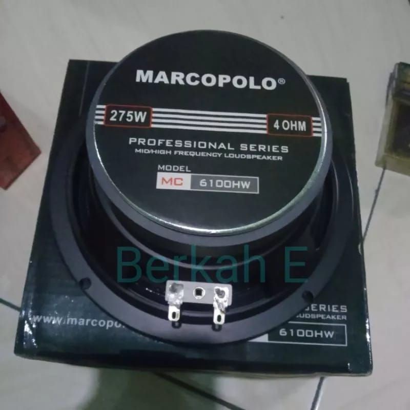 Speaker Marcopolo Full Range Midh Range MC-6100 Marcopolo 6 Inch Original