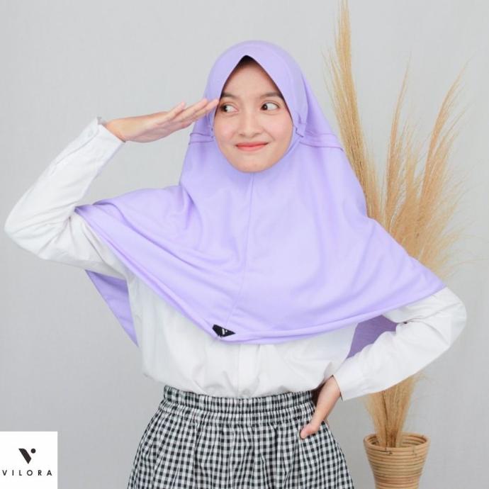 Jilbab Kerudung Sekolah Original Vilora Size Xl