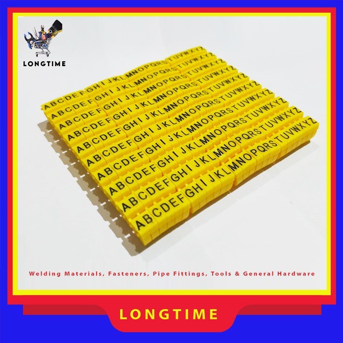 

Aurealiamall Kabel Marker Plastic Letter 10Pcs Alphabet Cable Penanda Kabel A-Z