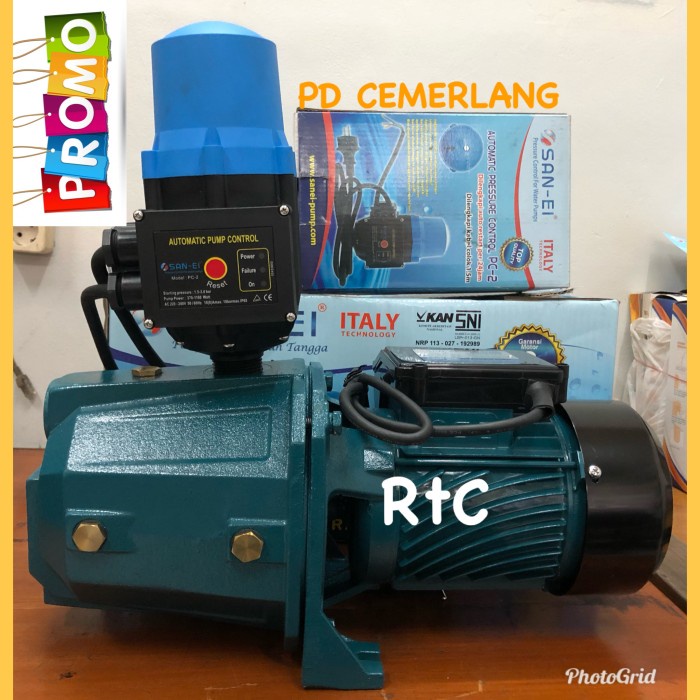 Pompa pendorong air otomatis 250 watt kapasitas besar san ei booster