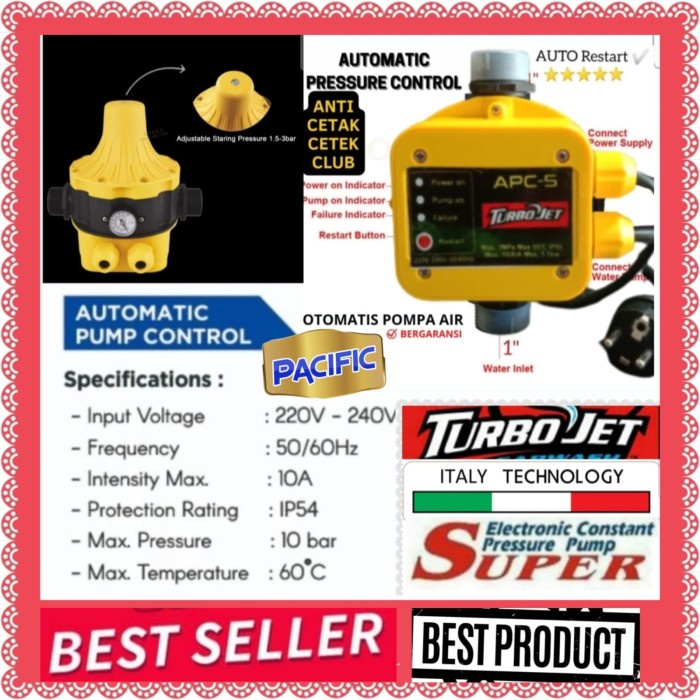 APC otomatis pompa air dorong expander maximo waterplus dea