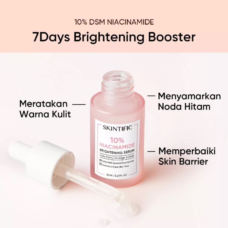 SKINTIFIC SERUM NIACINAMIDE 10% BRIGHTENING SERUM 20ML