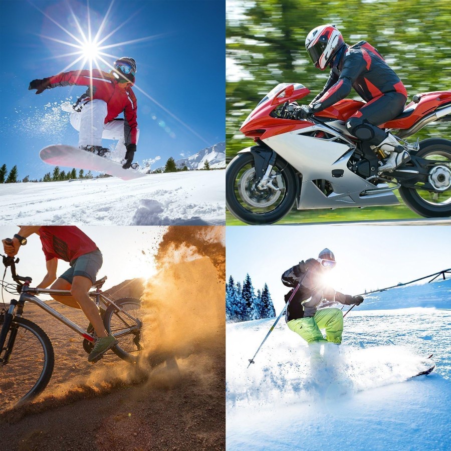 Masker Baff Full Face Spandex Pelindung UV Helm Polos Hitam