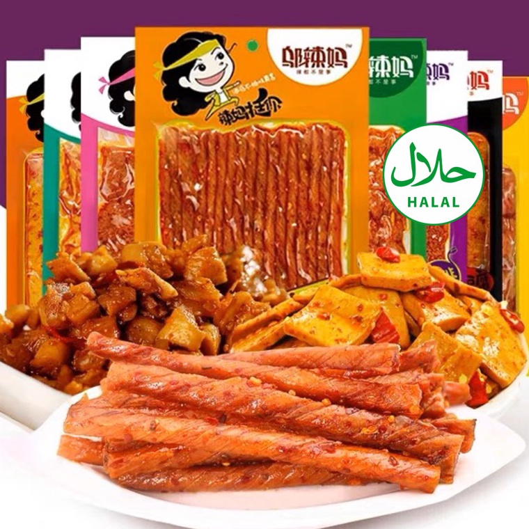 

zi✵Terlaris✹ [HALAL VEGE] WULAMA Gluten stick 100g - Cemilan China Halal - Snack Vegetarian Latiao - La Tiao - Spicy Tofu 邬辣妈 W44 ✬