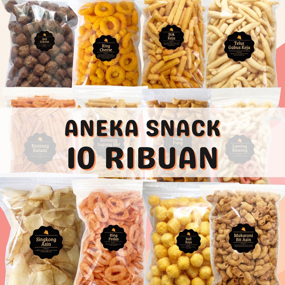 

➩Baru✩➧ 6PTE0 [DELISH SNACKS] Aneka Snack Serba 10.000 Bebas Pilih / Cemilan Camilan Makanan Ringan Murah 10 RIBU I58 ☍Kirim Sekarang