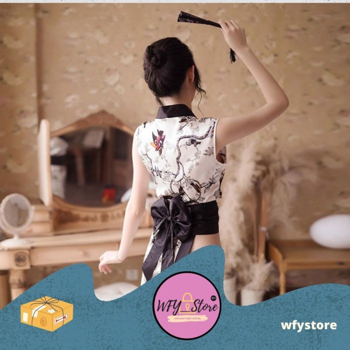 Lingerie Cosplay Ninja Jepang Set Baju + G String + Sabuk Pita Terbaru