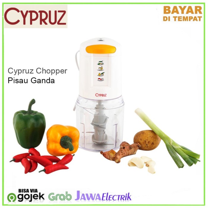 Food Processor ggiling Makanan Cypruz Chopper Pisau Ganda