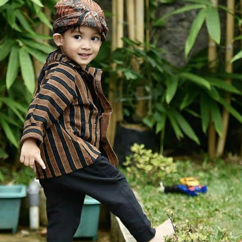 ➨ Baju Surjan Lurik Anak Original 8885