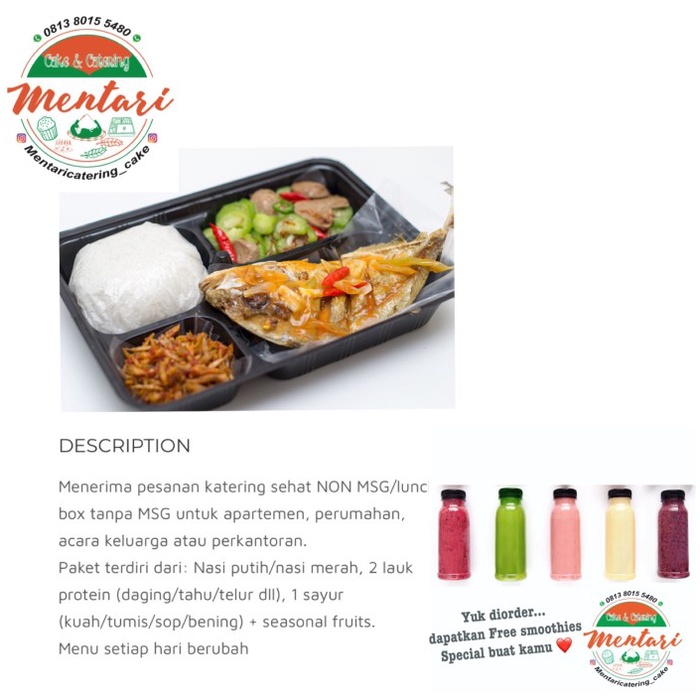 

Catering Diabetes / Hypertensi / Cholesterol