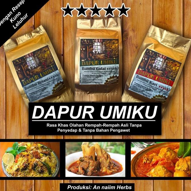 

*****] Bumbu Kari / Curry / Arab / Sapi / Ayam / Kambing 100% Alami non MSG